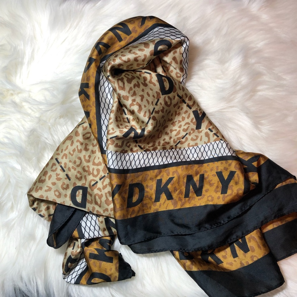 DKNY Multi Printed Scarf - NWOT - Picture 2 of 11